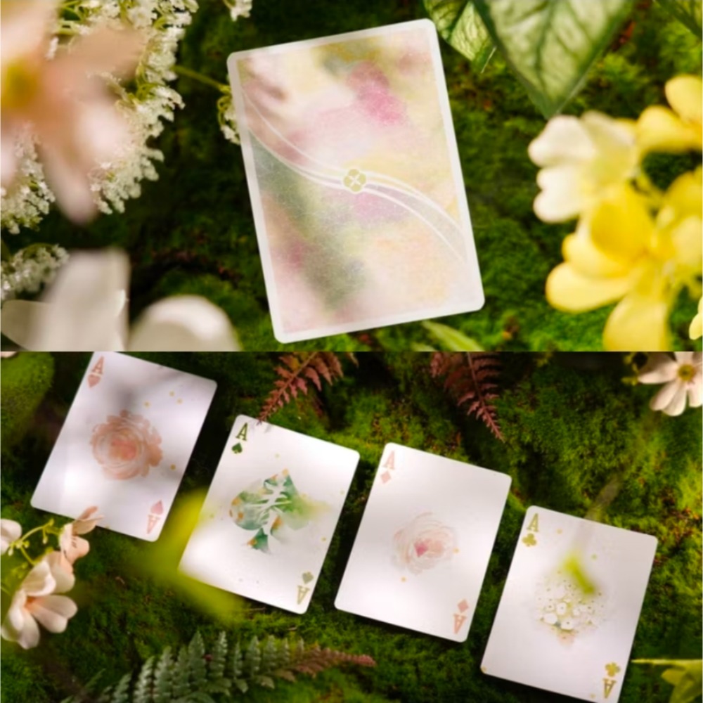 【千葉撲克】現貨 四季 浮雕燙金 撲克牌 限量500 春夏秋冬浮雕 練習牌 魔術 收藏牌 紙牌 uspcc 花切專用牌-細節圖4