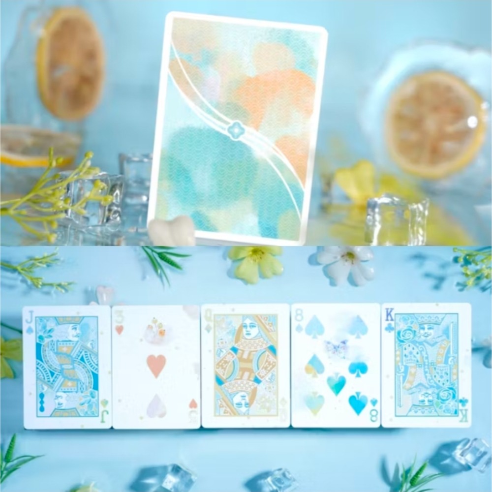 【千葉撲克】現貨 四季 浮雕燙金 撲克牌 限量500 春夏秋冬浮雕 練習牌 魔術 收藏牌 紙牌 uspcc 花切專用牌-細節圖6