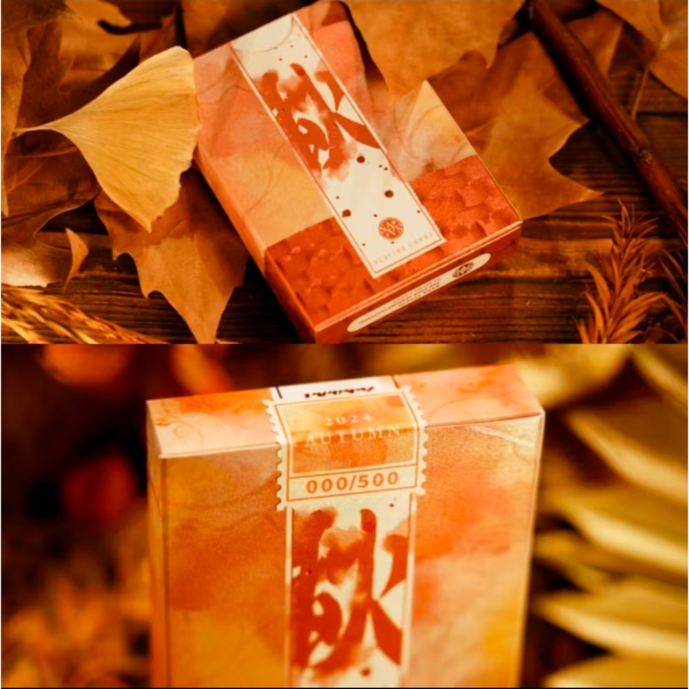 【千葉撲克】現貨 四季 浮雕燙金 撲克牌 限量500 春夏秋冬浮雕 練習牌 魔術 收藏牌 紙牌 uspcc 花切專用牌-細節圖7