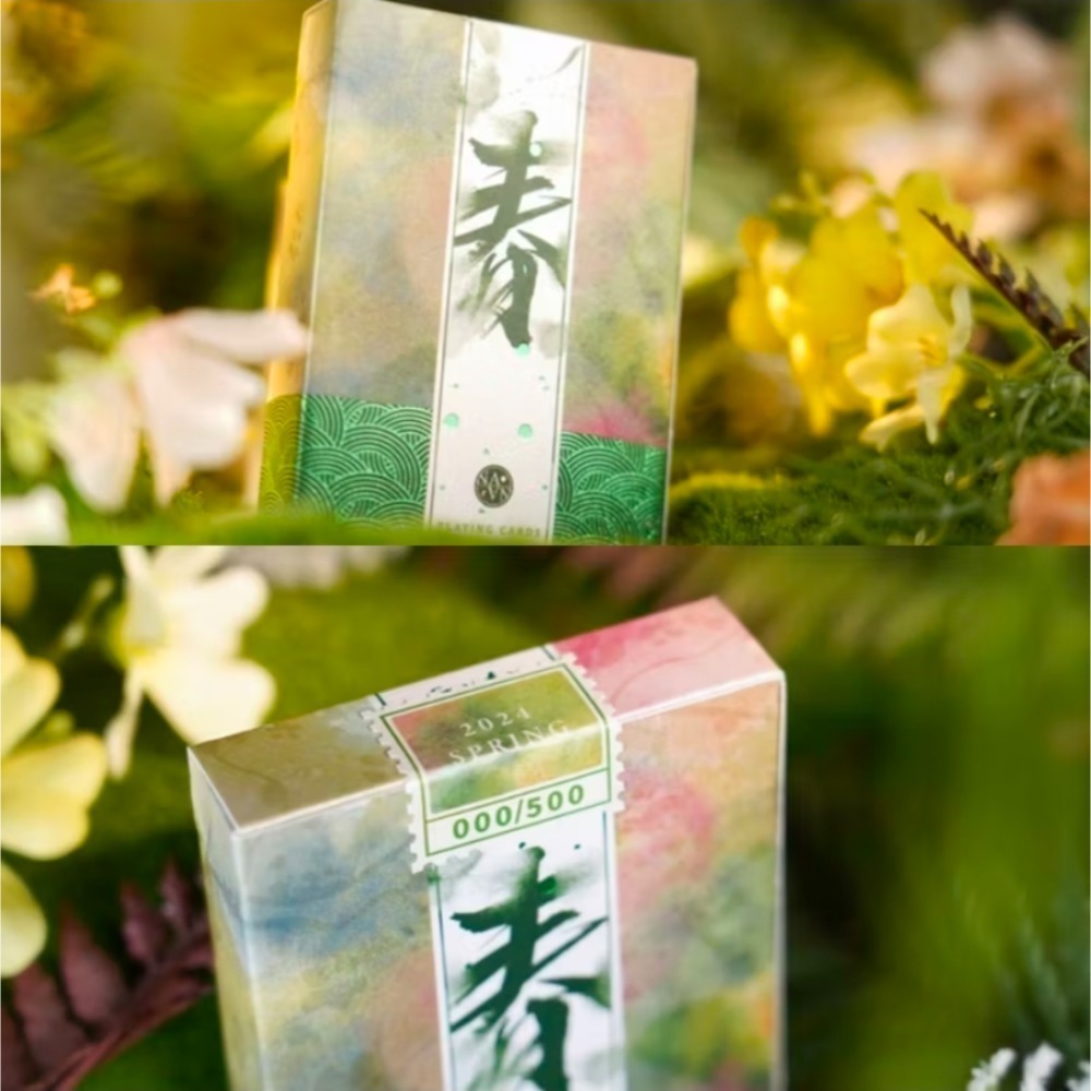 【千葉撲克】現貨 四季 浮雕燙金 撲克牌 限量500 春夏秋冬浮雕 練習牌 魔術 收藏牌 紙牌 uspcc 花切專用牌-細節圖3
