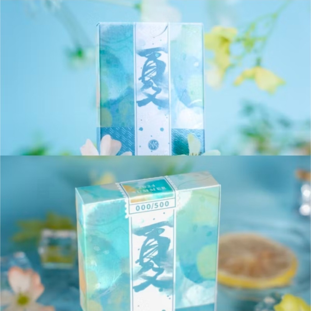 【千葉撲克】現貨 四季 浮雕燙金 撲克牌 限量500 春夏秋冬浮雕 練習牌 魔術 收藏牌 紙牌 uspcc 花切專用牌-細節圖5