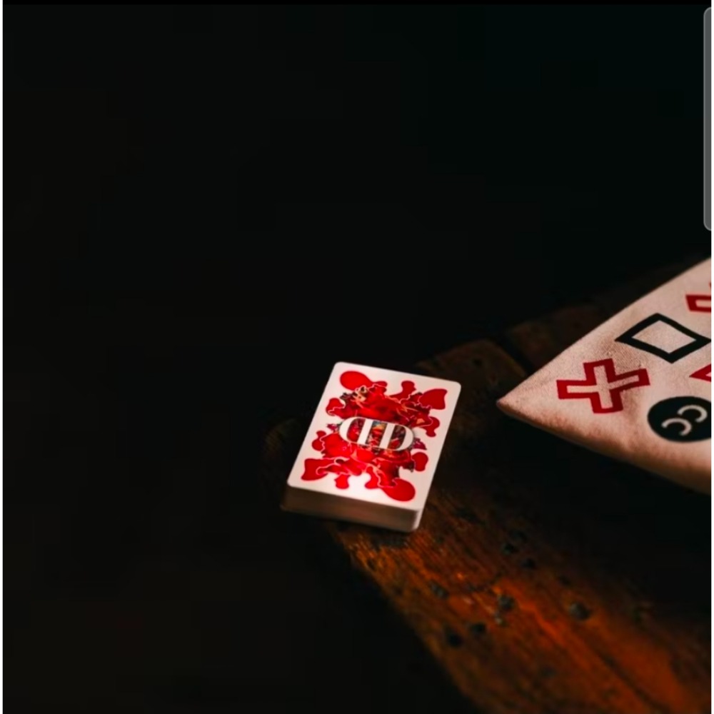 【千葉撲克】現貨 DG S&M 聯名 Dealersgrip 煙與鏡 DD撲克牌 紅色 藍色 魔術花切收藏 uspcc-細節圖9