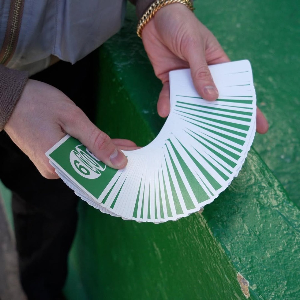 【千葉撲克】現貨 Anyone 6006 green 綠色 壽司牌  A1撲克牌 花切牌 花切撲克牌 收藏牌 撲克牌-細節圖4