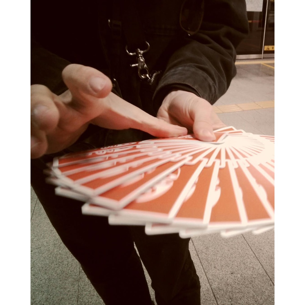 【千葉撲克】現貨 Anyone 6006 orange 橘色 壽司牌 撲克牌 A1撲克牌 花切牌 花切 撲克牌 收藏牌-細節圖7