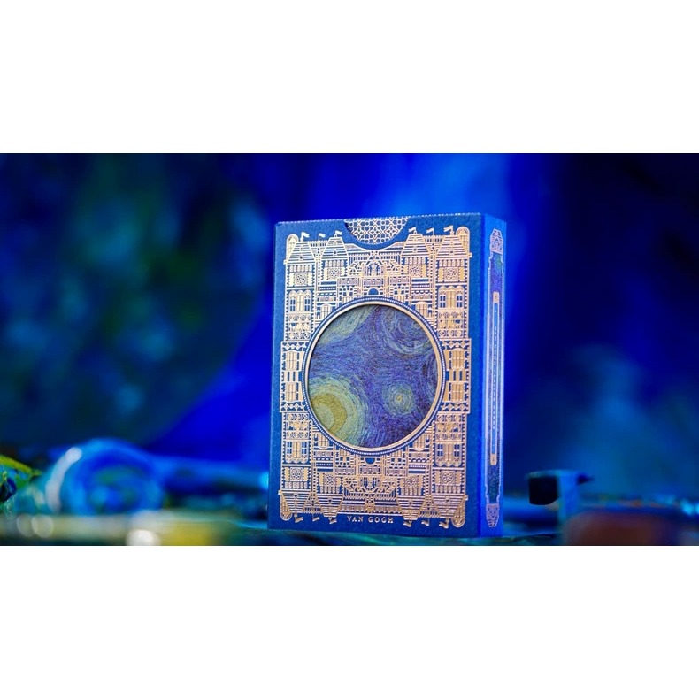 【千葉撲克】現貨 梵谷 星夜 限量2000 撲克牌 花切練習牌 梵高 魔術 收藏牌 紙牌 uspcc 花切專用牌 禮物-細節圖2
