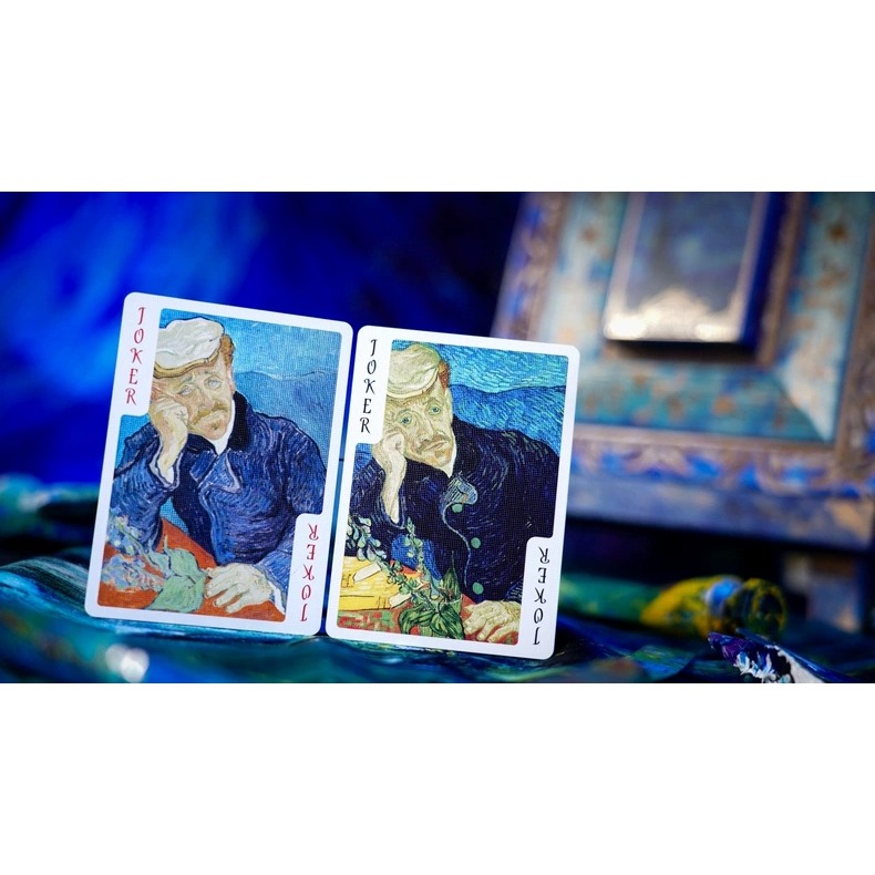 【千葉撲克】現貨 梵谷 星夜 限量2000 撲克牌 花切練習牌 梵高 魔術 收藏牌 紙牌 uspcc 花切專用牌 禮物-細節圖6