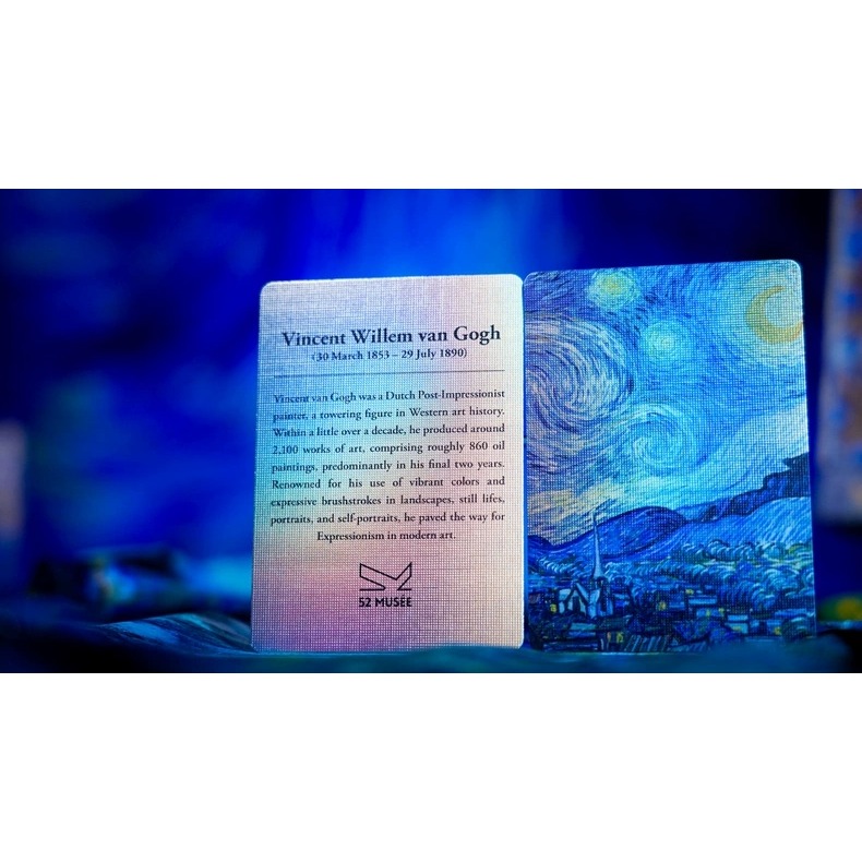 【千葉撲克】現貨 梵谷 星夜 限量2000 撲克牌 花切練習牌 梵高 魔術 收藏牌 紙牌 uspcc 花切專用牌 禮物-細節圖11