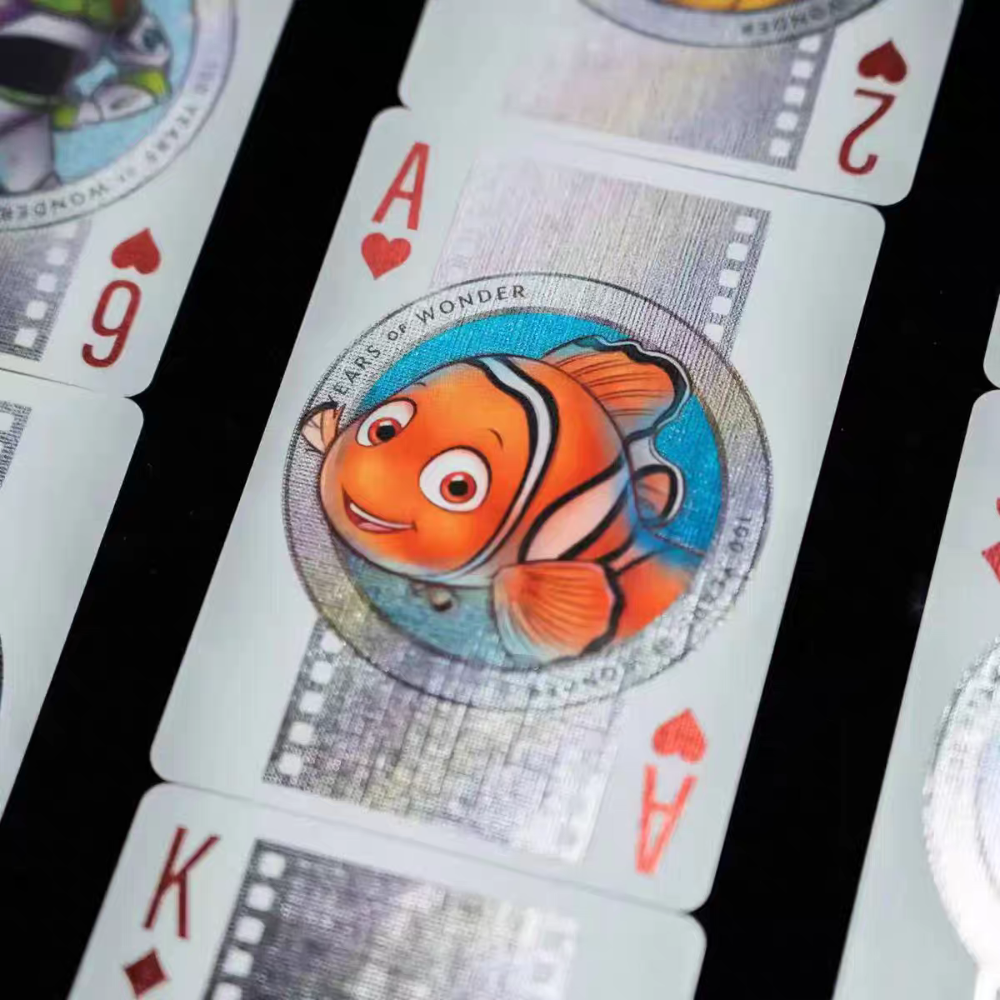 【千葉撲克】現貨 Bicycle 迪士尼 100周年 Disney 撲克牌 鐳射燙金花切練習牌 米奇米老鼠 收藏魔術紙牌-細節圖3