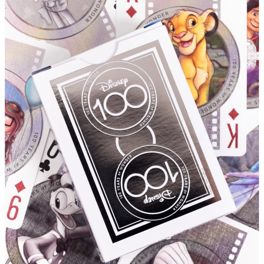 【千葉撲克】現貨 Bicycle 迪士尼 100周年 Disney 撲克牌 鐳射燙金花切練習牌 米奇米老鼠 收藏魔術紙牌-細節圖6