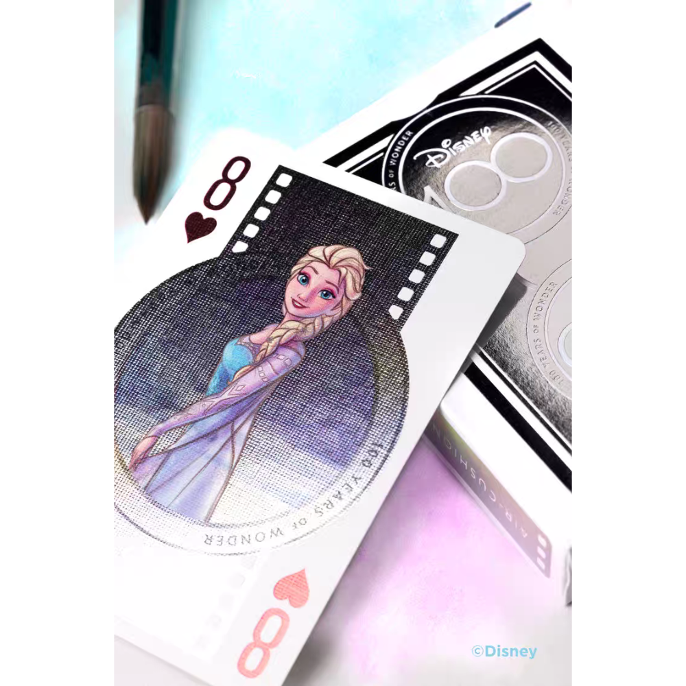 【千葉撲克】現貨 Bicycle 迪士尼 100周年 Disney 撲克牌 鐳射燙金花切練習牌 米奇米老鼠 收藏魔術紙牌-細節圖7