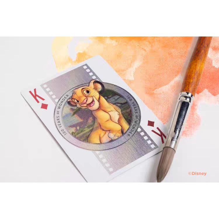 【千葉撲克】現貨 Bicycle 迪士尼 100周年 Disney 撲克牌 鐳射燙金花切練習牌 米奇米老鼠 收藏魔術紙牌-細節圖8