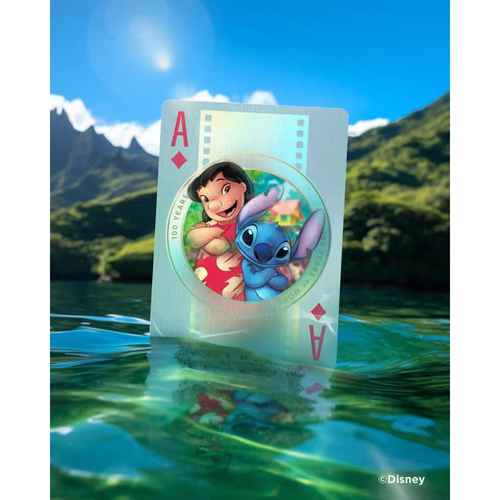 【千葉撲克】現貨 Bicycle 迪士尼 100周年 Disney 撲克牌 鐳射燙金花切練習牌 米奇米老鼠 收藏魔術紙牌-細節圖9