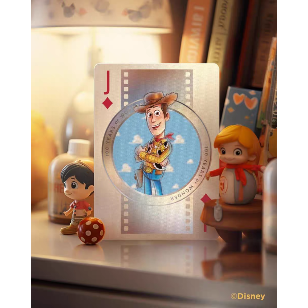 【千葉撲克】現貨 Bicycle 迪士尼 100周年 Disney 撲克牌 鐳射燙金花切練習牌 米奇米老鼠 收藏魔術紙牌-細節圖10