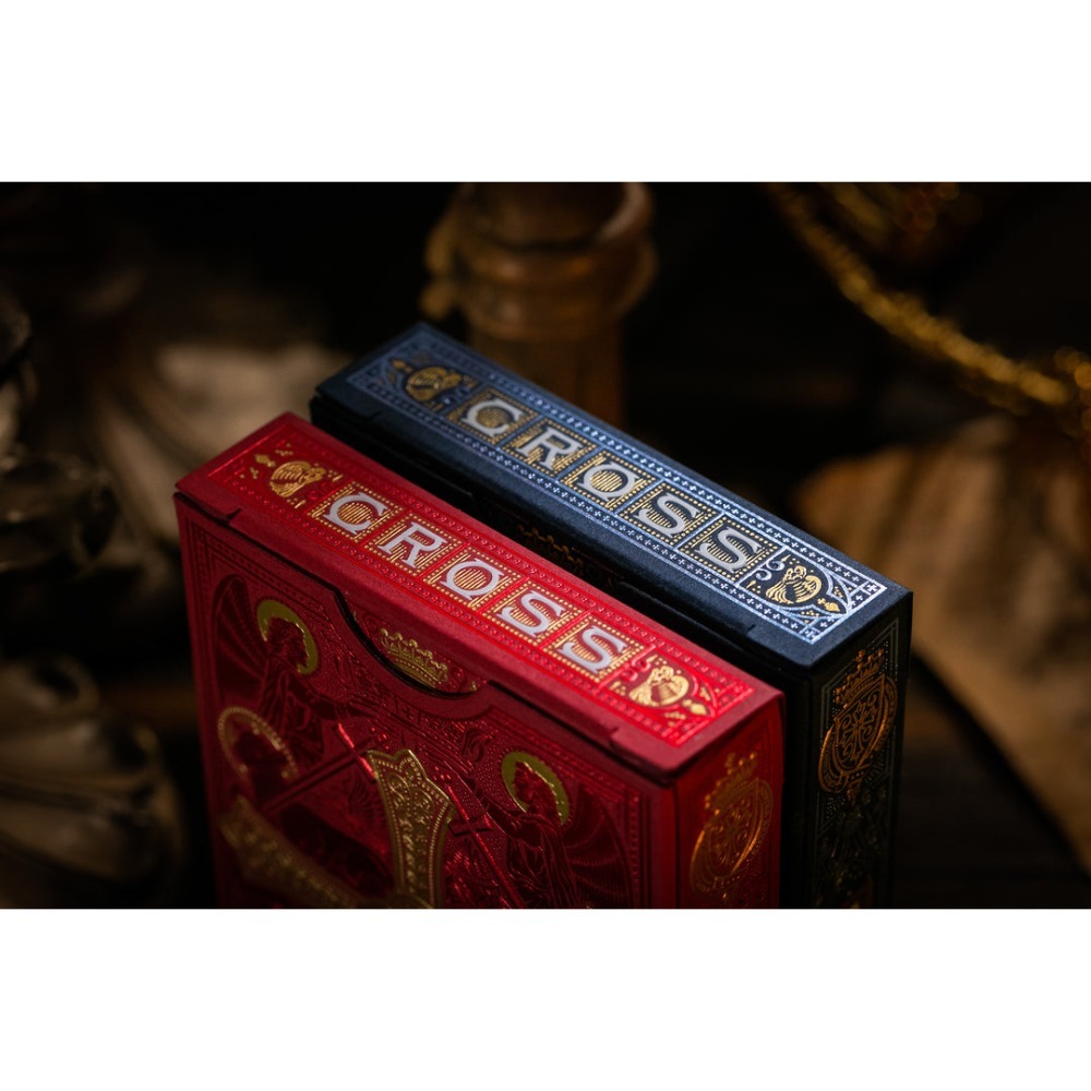 【千葉撲克】現貨 Cross燙金十字架 撲克牌 限量1800編號 收藏牌 魔術 花切專用牌 單車牌 禮物 紙牌-細節圖4