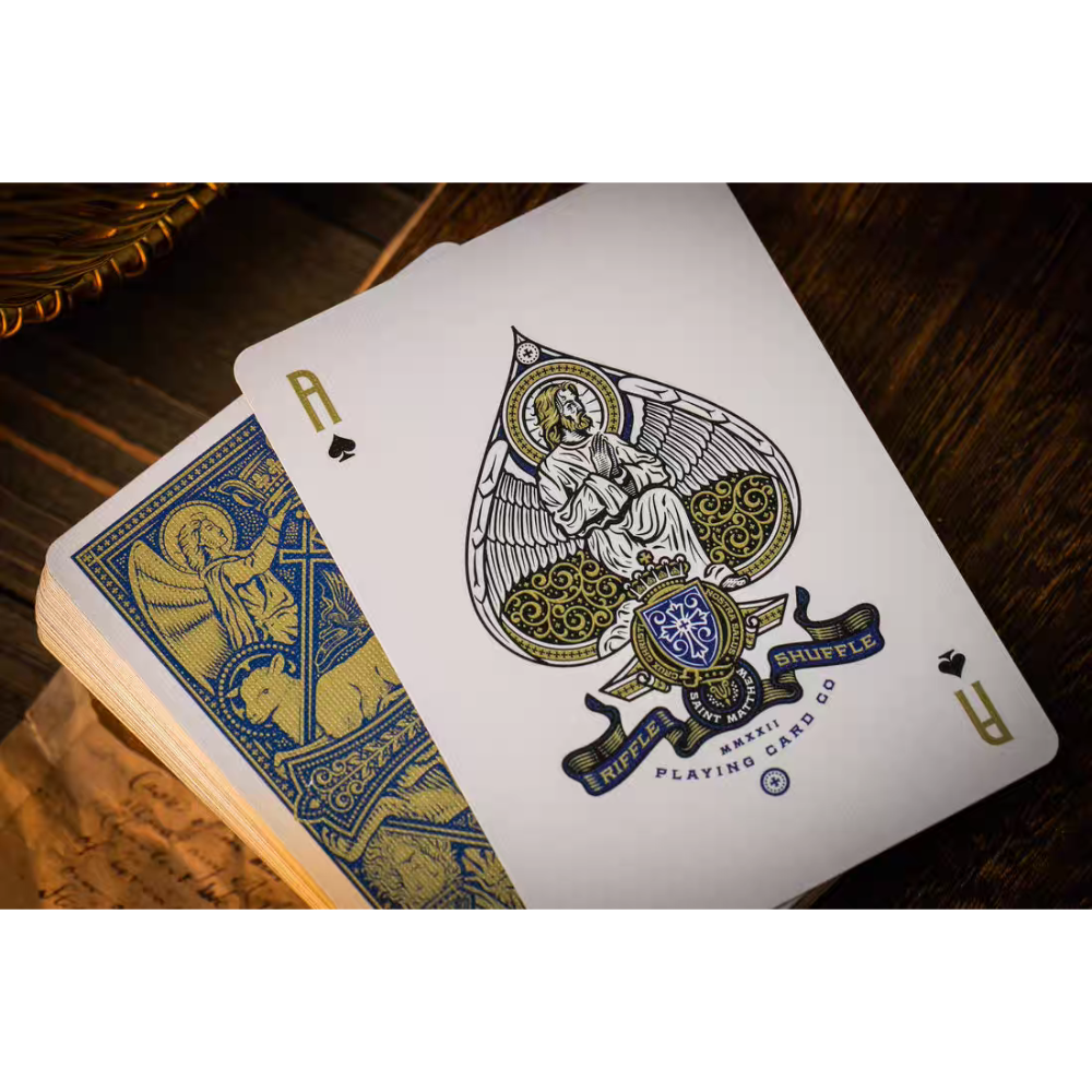 【千葉撲克】現貨 Cross燙金十字架 撲克牌 限量1800編號 收藏牌 魔術 花切專用牌 單車牌 禮物 紙牌-細節圖6