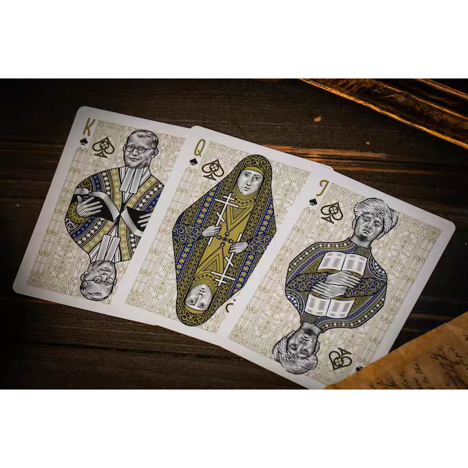 【千葉撲克】現貨 Cross燙金十字架 撲克牌 限量1800編號 收藏牌 魔術 花切專用牌 單車牌 禮物 紙牌-細節圖10