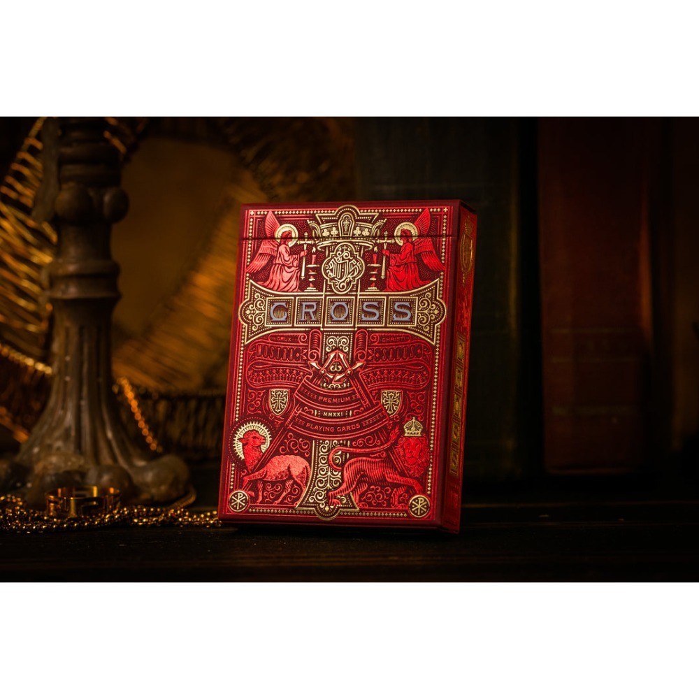 【千葉撲克】現貨 Cross燙金十字架 撲克牌 限量1800編號 收藏牌 魔術 花切專用牌 單車牌 禮物 紙牌-規格圖11