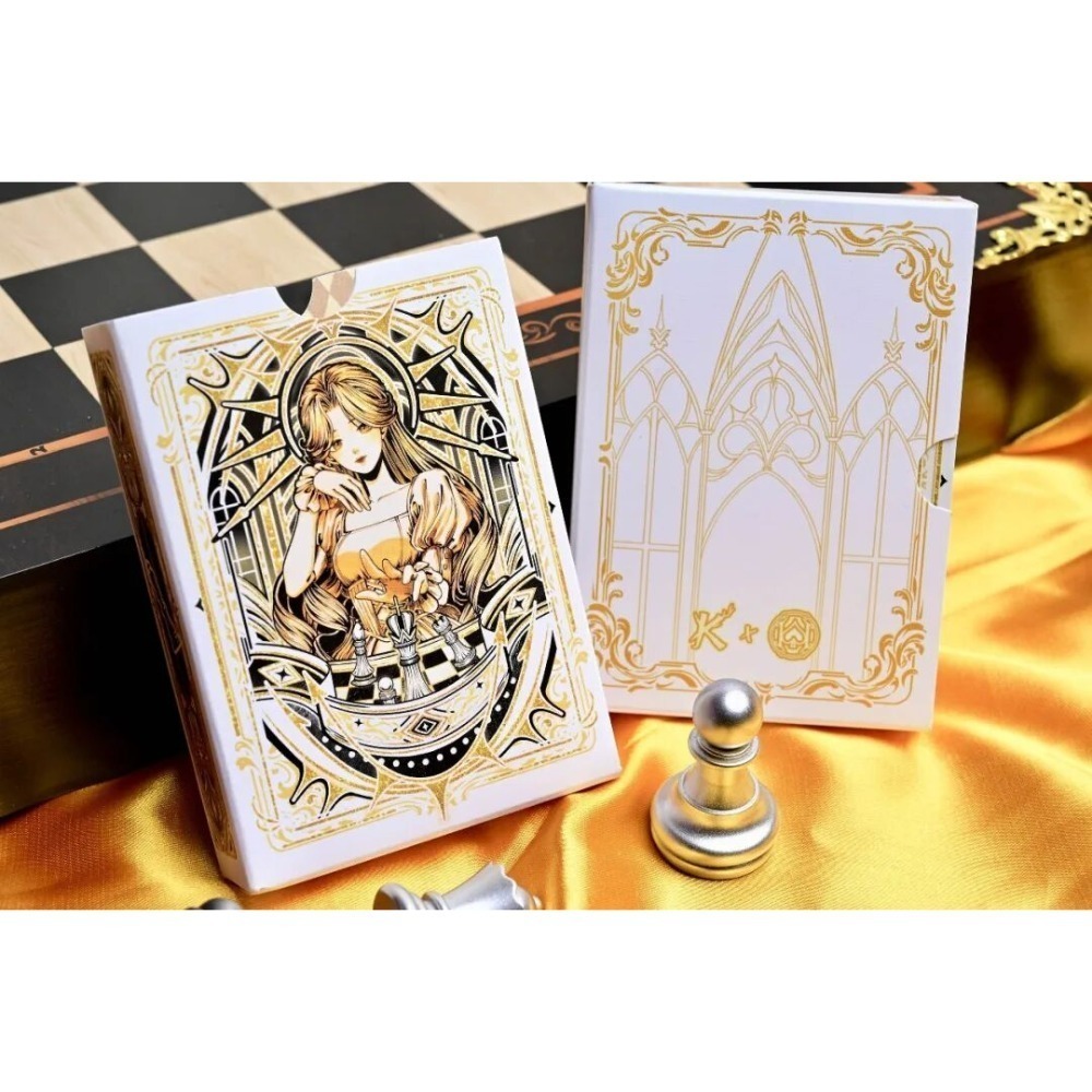 【千葉撲克】現貨 魔幻棋盤 雙層牌盒 限量2000 收藏牌 魔術 花切專用牌 撲克牌 禮物 紙牌 uspcc 渡邊燙金-細節圖5