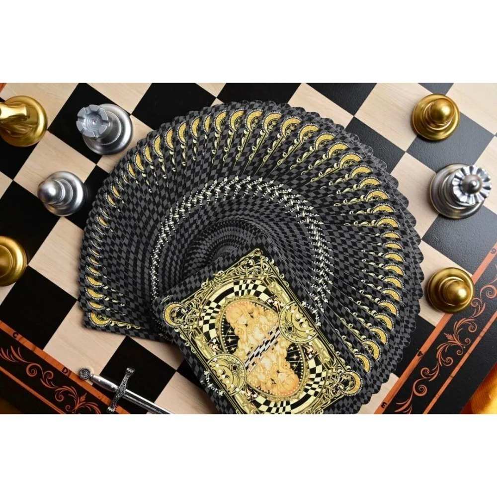 【千葉撲克】現貨 魔幻棋盤 雙層牌盒 限量2000 收藏牌 魔術 花切專用牌 撲克牌 禮物 紙牌 uspcc 渡邊燙金-細節圖7