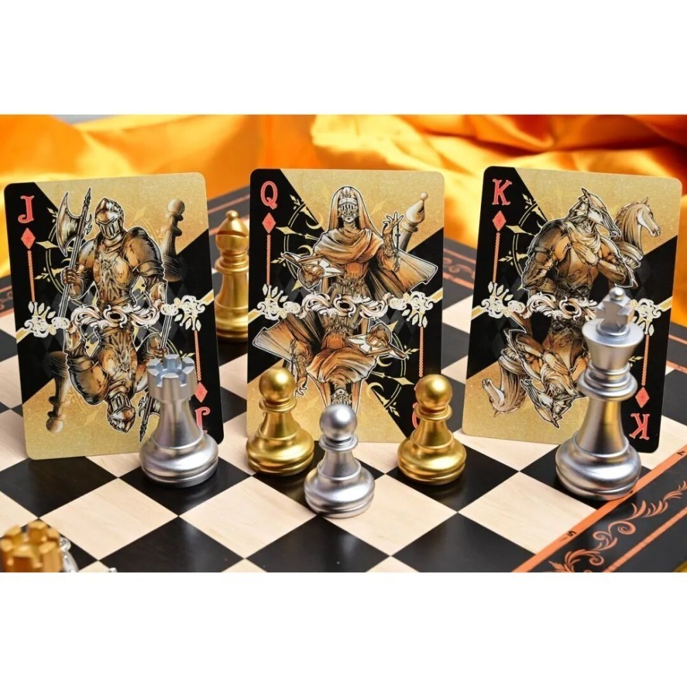 【千葉撲克】現貨 魔幻棋盤 雙層牌盒 限量2000 收藏牌 魔術 花切專用牌 撲克牌 禮物 紙牌 uspcc 渡邊燙金-細節圖10