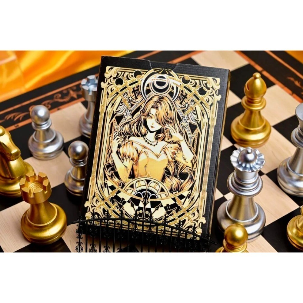 【千葉撲克】現貨 魔幻棋盤 雙層牌盒 限量2000 收藏牌 魔術 花切專用牌 撲克牌 禮物 紙牌 uspcc 渡邊燙金-細節圖3