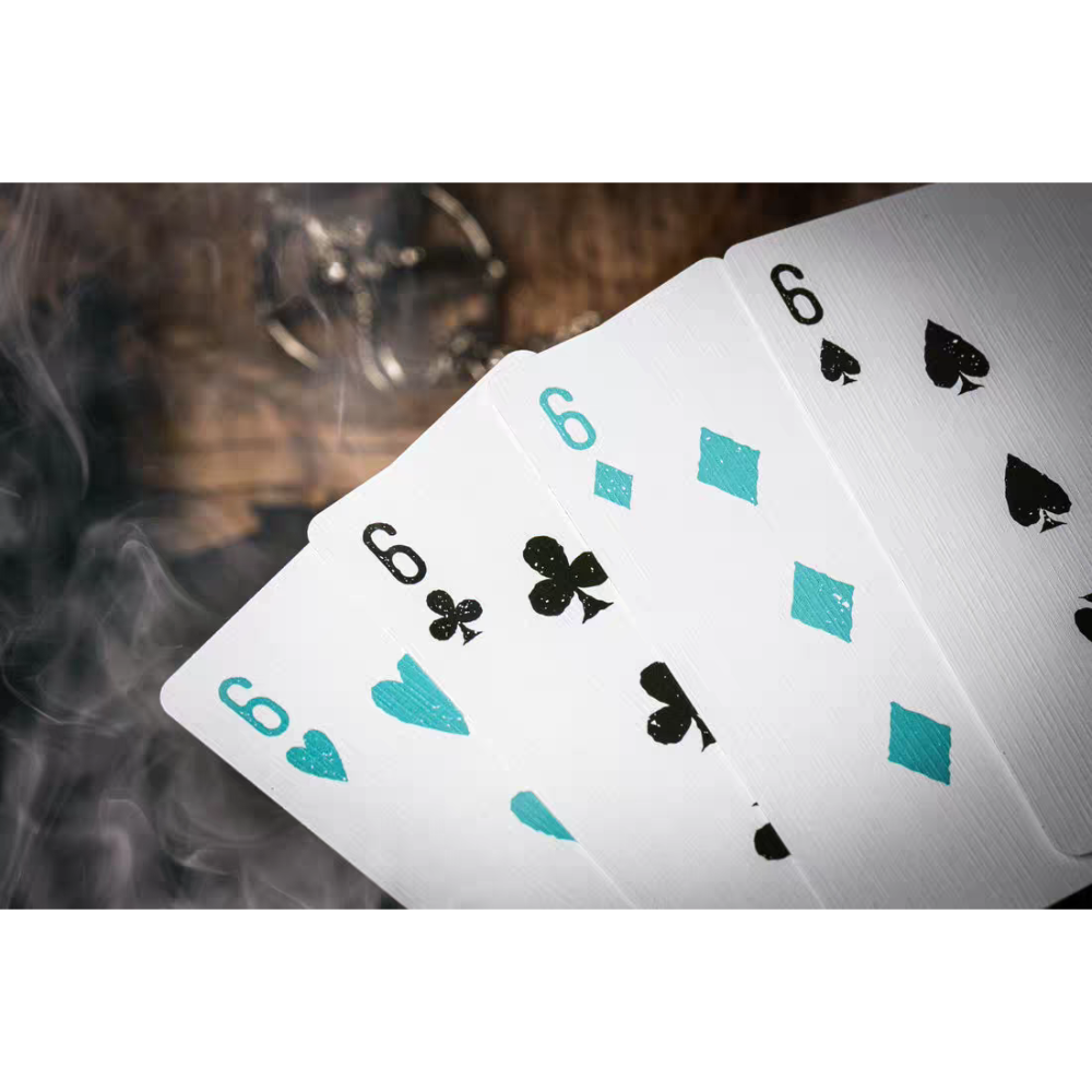 【千葉撲克】現貨 666 v4 藍青冷燙工藝 撲克牌 帶限量獨立編號 魔術 收藏牌 花切專用牌 禮物 紙牌 uspcc-細節圖8