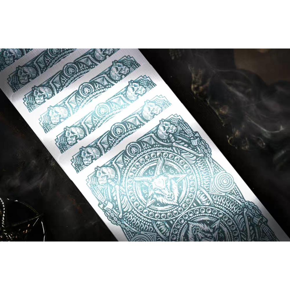 【千葉撲克】現貨 666 v4 藍青冷燙工藝 撲克牌 帶限量獨立編號 魔術 收藏牌 花切專用牌 禮物 紙牌 uspcc-細節圖9