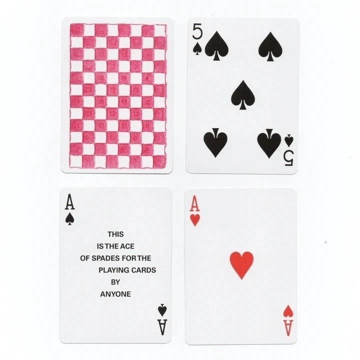 【千葉撲克】現貨 Anyone 手繪棋盤 A1 撲克牌 限量500 洋紅 黑白 魔術收藏 紙牌 uspcc 花切專屬牌-細節圖5