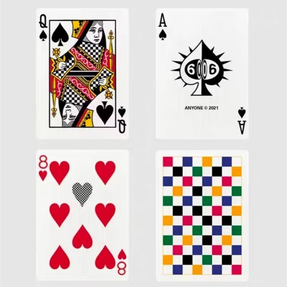 【千葉撲克】現貨 Anyone 彩色棋盤 A1 花切練習牌 魔術道具 收藏牌 紙牌 uspcc 花切專用牌 禮物 撲克牌-細節圖3