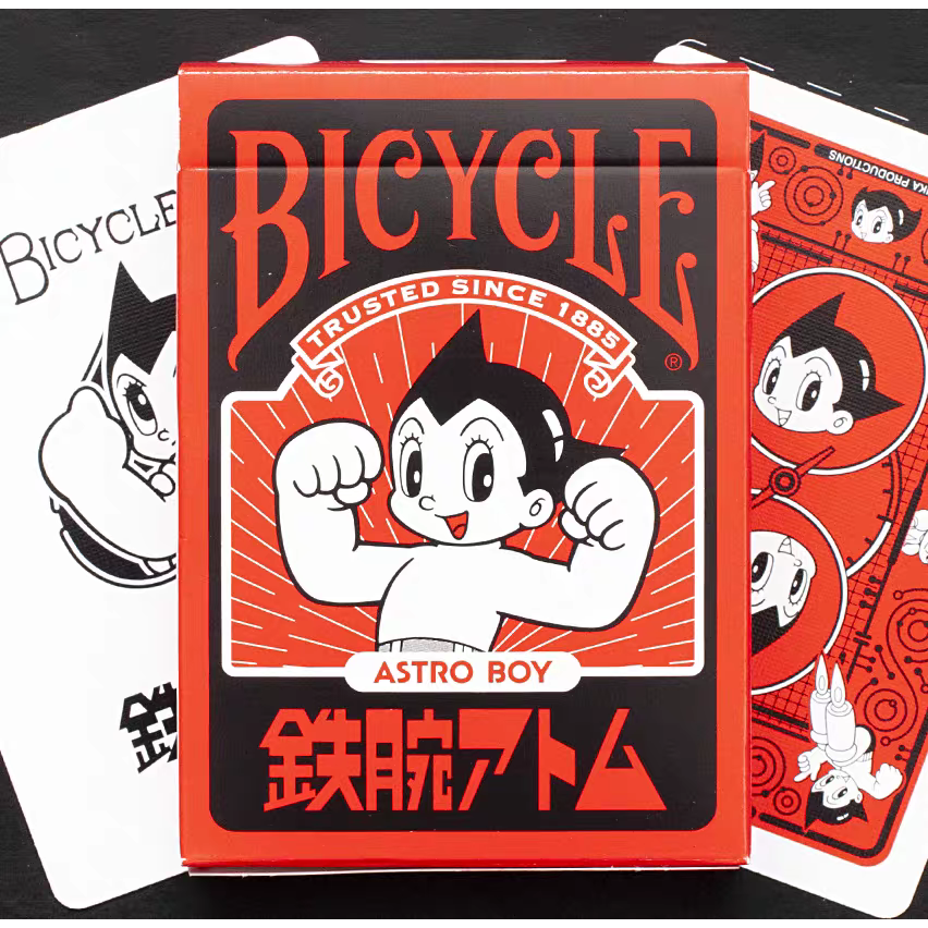 【千葉撲克】現貨 Bicycle x 原子小金剛 日本正版 鉄腕アトム 聯名 魔術 收藏牌 花切專用牌 撲克牌 紙牌-細節圖2