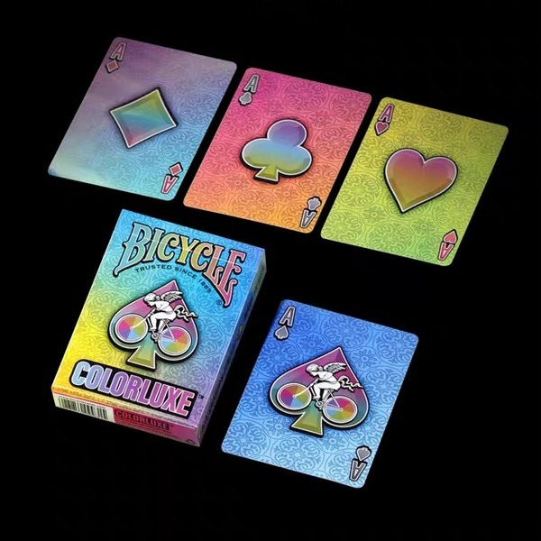 【千葉撲克】現貨 Bicycle Colorluxe 彩虹奢華至尊版 單車牌 收藏牌 魔術 花切專用牌 禮物 撲克牌-細節圖7