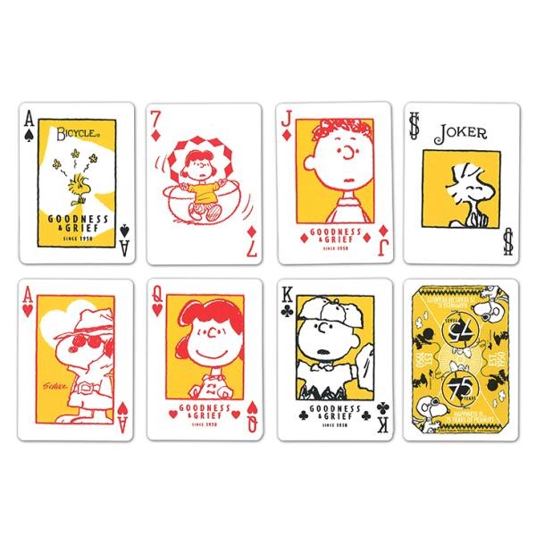 【千葉撲克】現貨 Bicycle x 史努比 75週年 Snoopy 75 收藏 魔術 花切專用牌 單車牌 撲克牌-細節圖2