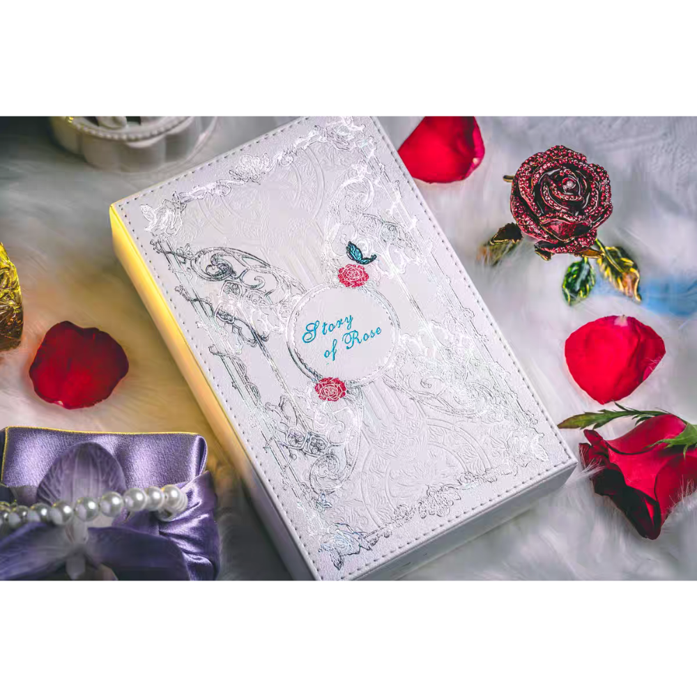 【千葉撲克】現貨 玫瑰物語 典藏撲克燙金禮盒 情人節七夕禮物 kingstar 魔術 收藏牌 花切專用牌 紙牌 撲克牌-細節圖2