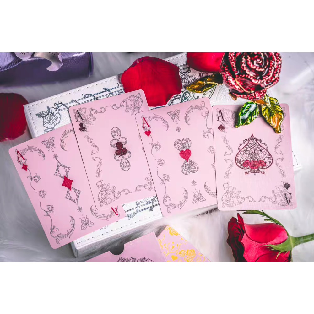【千葉撲克】現貨 玫瑰物語 典藏撲克燙金禮盒 情人節七夕禮物 kingstar 魔術 收藏牌 花切專用牌 紙牌 撲克牌-細節圖6