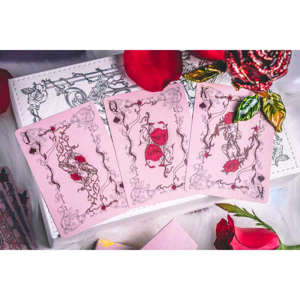 【千葉撲克】現貨 玫瑰物語 典藏撲克燙金禮盒 情人節七夕禮物 kingstar 魔術 收藏牌 花切專用牌 紙牌 撲克牌-細節圖7