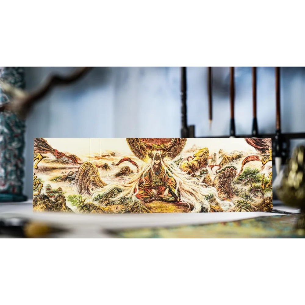 【千葉撲克】現貨 山海v2 古風典藏撲克牌 ARK撲克 四段屏風水墨 翻頁動畫 魔術 收藏牌 花切專用牌 紙牌 撲克牌-細節圖5