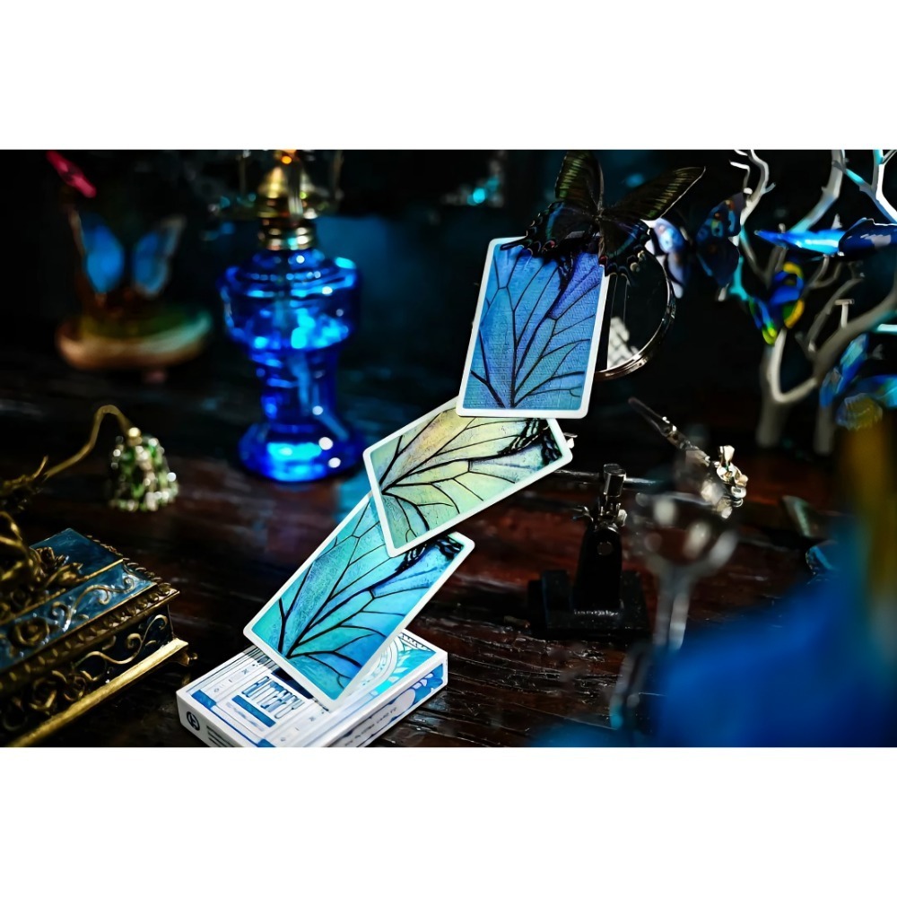 【千葉撲克】現貨 蝴蝶 Butterfly 金邊收藏禮盒 冷燙限量撲克牌 鏤空立體牌盒 Tcc 魔術收藏 撲克牌 禮物-細節圖10