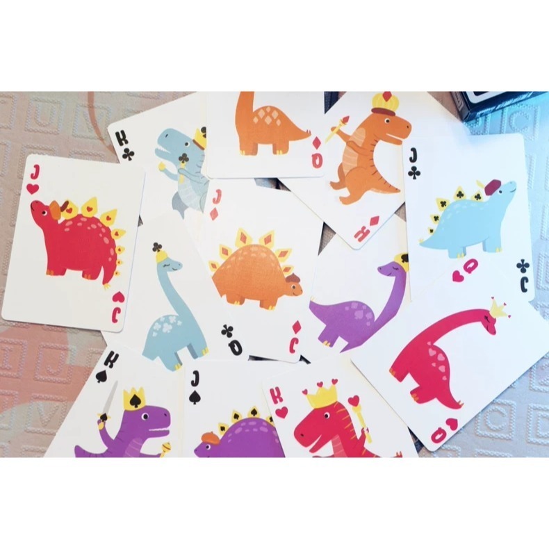【千葉撲克】現貨 Bicycle 卡通恐龍 收藏牌 魔術 花切專用牌 單車牌 禮物 紙牌 uspcc 撲克牌Bi 練習牌-細節圖9