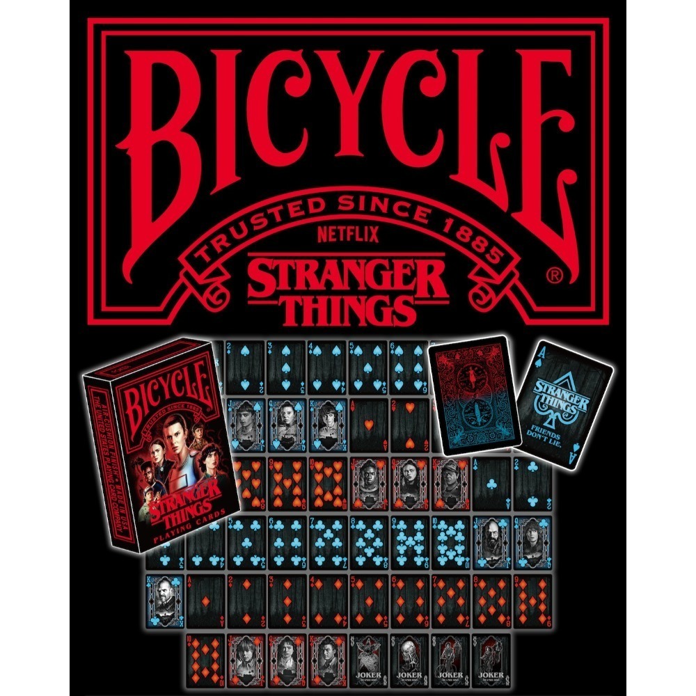 【千葉撲克】現貨 Bicycle x 怪奇物語 撲克牌 stranger things 花切魔術收藏撲克牌 禮物 網飛-細節圖3