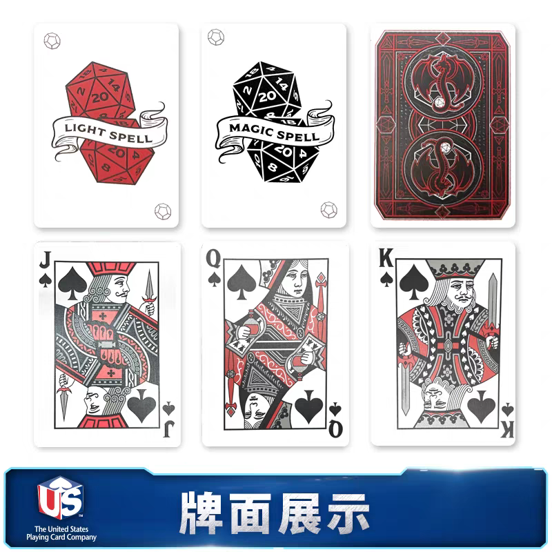【千葉撲克】現貨 Bicycle 魔法咒語 spellbound 紅龍 撲克牌 魔術 收藏牌 花切專用牌 禮物 龍牌-細節圖6