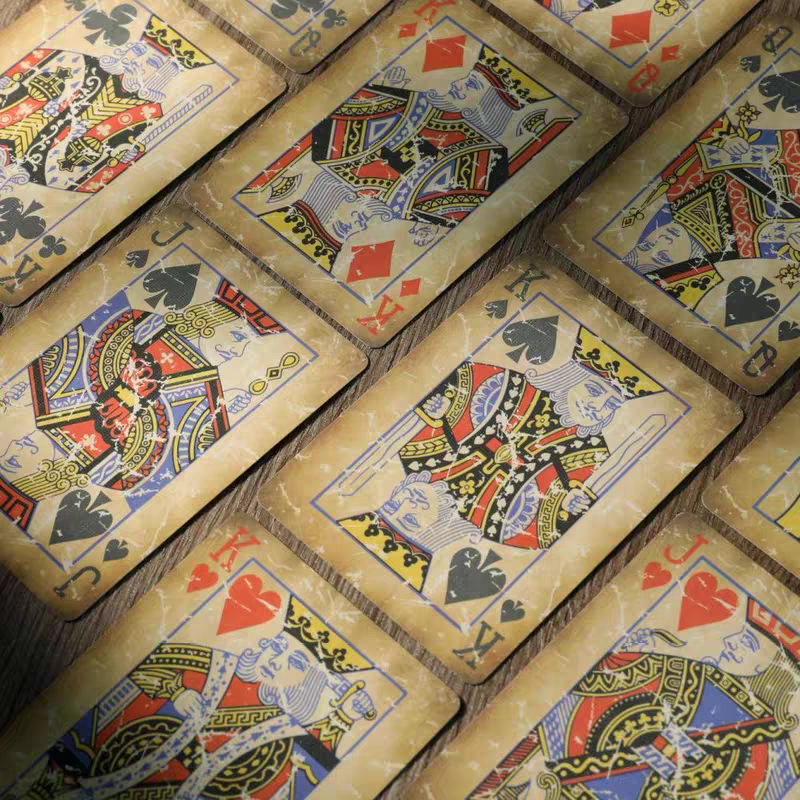 【千葉撲克】現貨 X1復古紅藍 火燒牌 收藏牌 魔術 花切專用牌 單車牌 禮物 紙牌 uspcc 渡邊燙金 練習牌-細節圖4