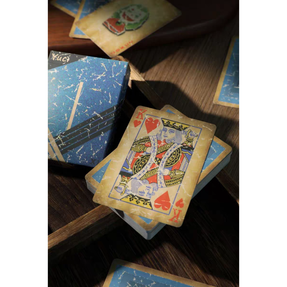 【千葉撲克】現貨 X1復古紅藍 火燒牌 收藏牌 魔術 花切專用牌 單車牌 禮物 紙牌 uspcc 渡邊燙金 練習牌-細節圖5