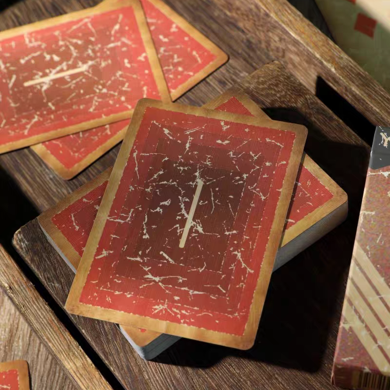 【千葉撲克】現貨 X1復古紅藍 火燒牌 收藏牌 魔術 花切專用牌 單車牌 禮物 紙牌 uspcc 渡邊燙金 練習牌-細節圖8