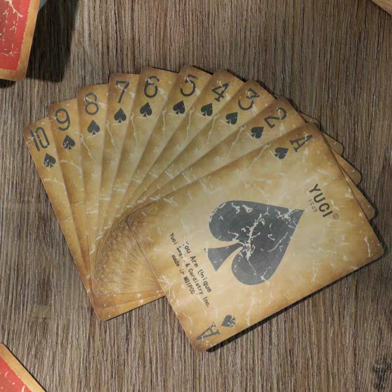 【千葉撲克】現貨 X1復古紅藍 火燒牌 收藏牌 魔術 花切專用牌 單車牌 禮物 紙牌 uspcc 渡邊燙金 練習牌-細節圖10