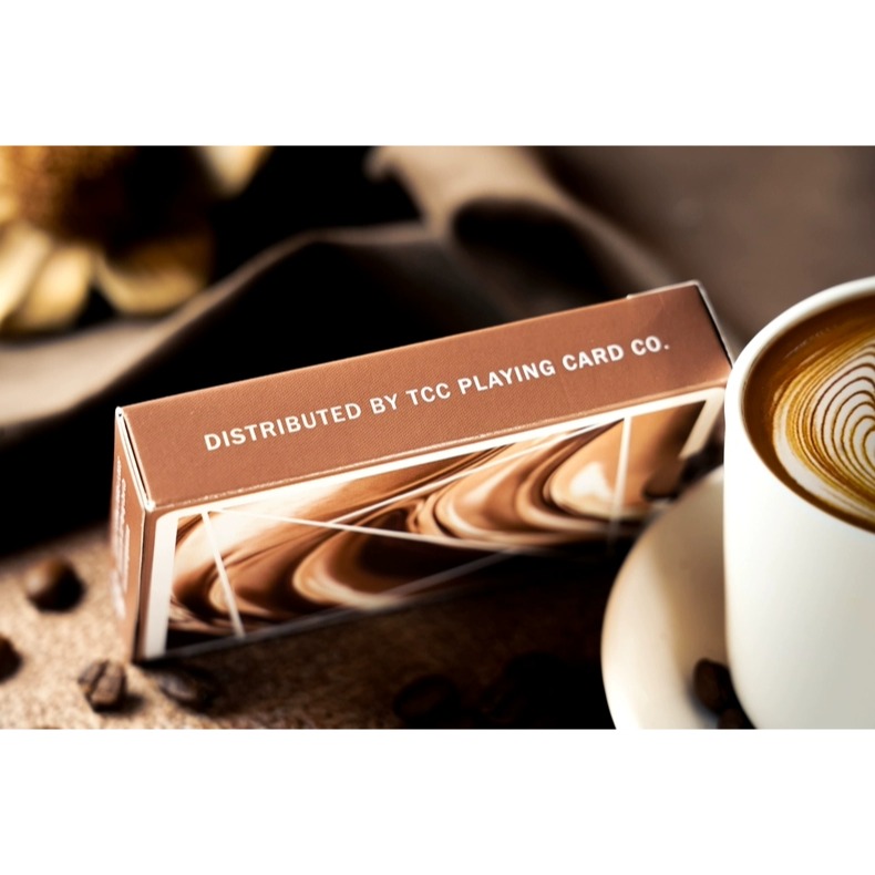 【千葉撲克】現貨 Flexible 摩卡慕斯 咖啡色 動態牌背撲克牌色 花切練習牌 tcc 收藏紙牌 撲克牌-細節圖2