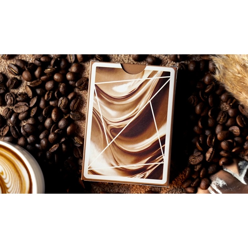 【千葉撲克】現貨 Flexible 摩卡慕斯 咖啡色 動態牌背撲克牌色 花切練習牌 tcc 收藏紙牌 撲克牌-細節圖3