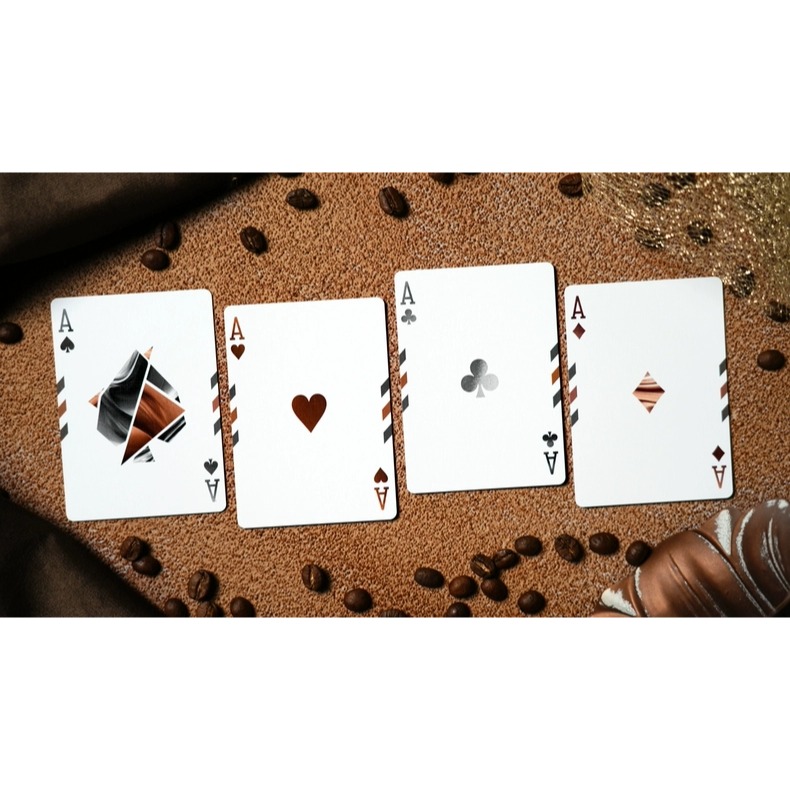 【千葉撲克】現貨 Flexible 摩卡慕斯 咖啡色 動態牌背撲克牌色 花切練習牌 tcc 收藏紙牌 撲克牌-細節圖7