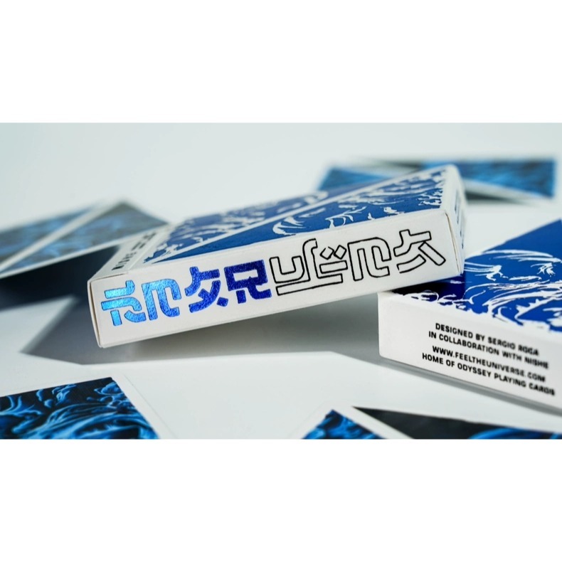 【千葉撲克】現貨 奧德賽 星空牌 NISHE 燙金 收藏牌 魔術 花切專用牌 單車牌 禮物 紙牌 uspcc 渡邊燙金-細節圖2