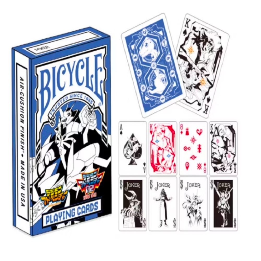 【千葉撲克】現貨 Bicycle x 數碼寶貝 聯名收藏撲克牌 花切練習牌 魔術道具 紙牌 uspcc 花切專用牌-細節圖4