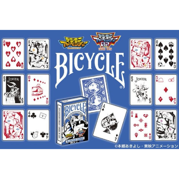 【千葉撲克】現貨 Bicycle x 數碼寶貝 聯名收藏撲克牌 花切練習牌 魔術道具 紙牌 uspcc 花切專用牌-細節圖7